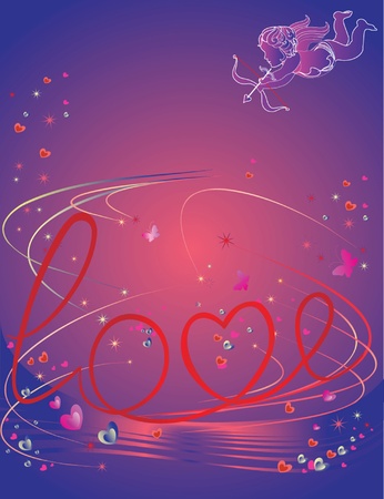 Valentine bannerのイラスト素材