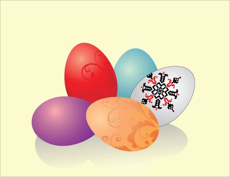 Easter eggsのイラスト素材