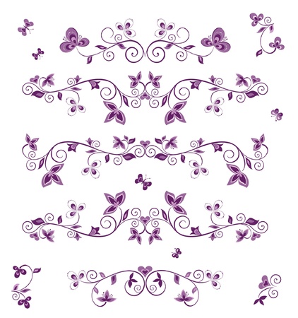 Floral retro ornament のイラスト素材