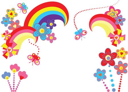 Abstract floral backgroundのイラスト素材