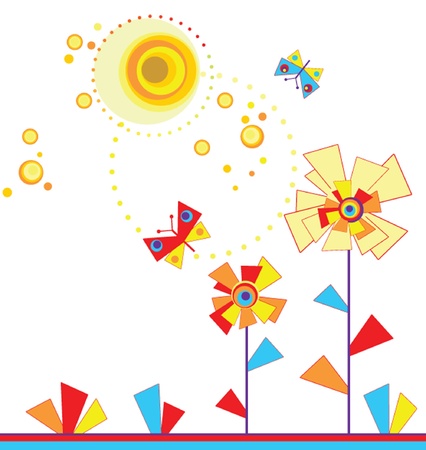 Summer cardのイラスト素材