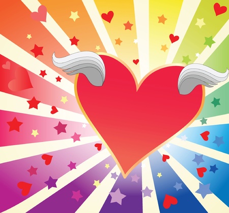 Funny colorful backgroundのイラスト素材