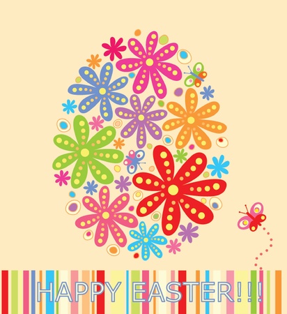 Easter funny cardのイラスト素材