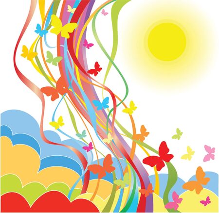 Colorful posterのイラスト素材