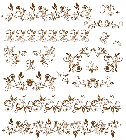 Decorative borders for designのイラスト素材