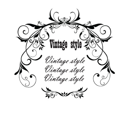 Greeting floral headerのイラスト素材