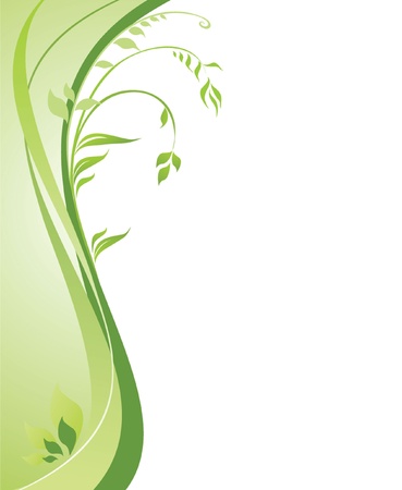 Green backgroundのイラスト素材