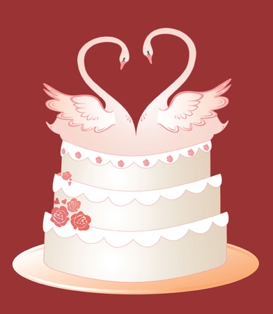 Wedding cakeのイラスト素材