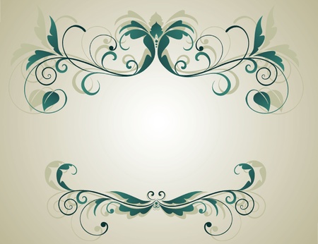 Floral grunge bannerのイラスト素材