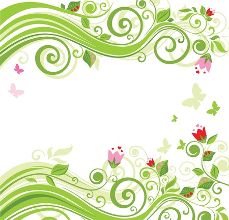 Floral beautiful backgroundのイラスト素材