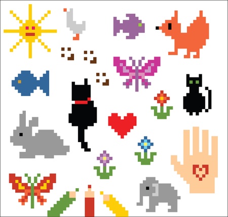 Cute drawing elements
