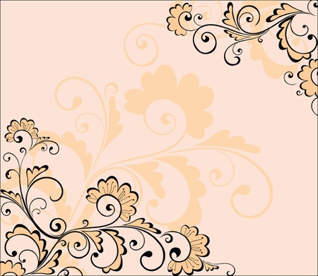 Abstract floral backgroundのイラスト素材