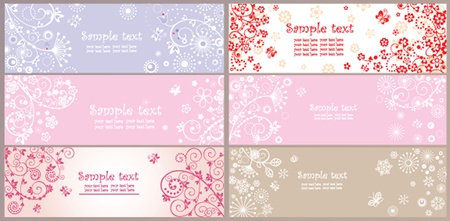 Arrival horizontal greeting bannersのイラスト素材