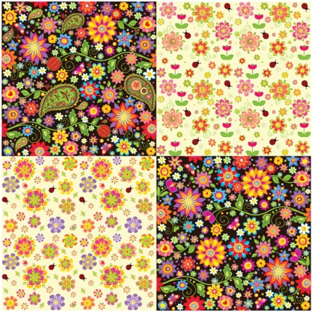 Funny childish wallpapersのイラスト素材