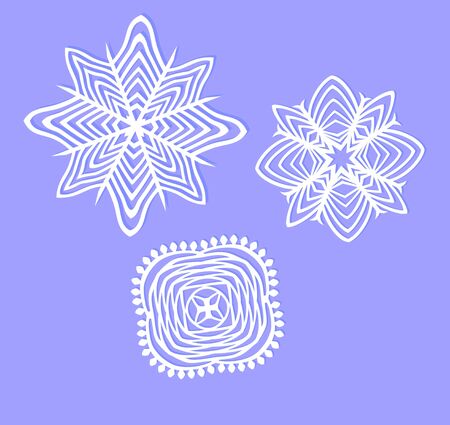 Paper snowflakesのイラスト素材