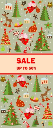 Label for xmas saleのイラスト素材