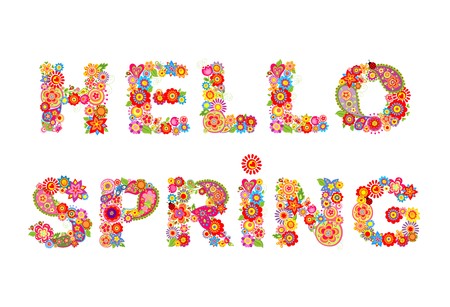 hello springのイラスト素材