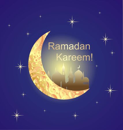 Greeting card for Ramadanのイラスト素材