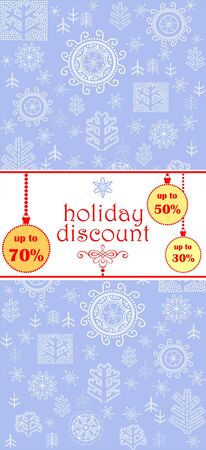 Vintage label for winter sale with retro decorative patternのイラスト素材