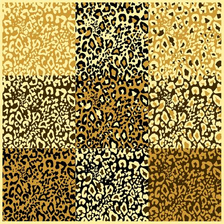 Sand-colored leopard prints Seamless fashion wallpaper for tshirt, bag, poster, scrapbook and other designのイラスト素材
