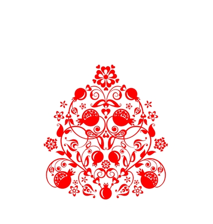 Beautiful floral and floral pattern.のイラスト素材