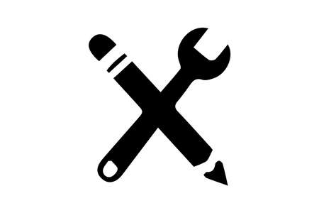 Skills vector icon in black and white, modern.のイラスト素材