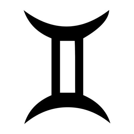 zodiac signs symbols vector icons- filled with simple pure black color.のイラスト素材