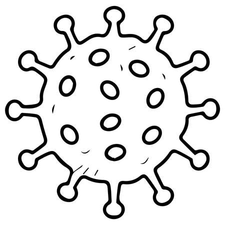 covid-19 coronavirus illustration vector icon.のイラスト素材