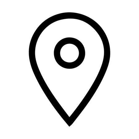 Map Pinpoint Icon, vector icon of simple forms of point of location. location icons. Modern map markers .Vector illustration on a white background. Pointer, location icon. Map With A Pin.のイラスト素材