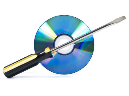 Technical support, fixing problems icon. A spanner and a screwdriver.の写真素材