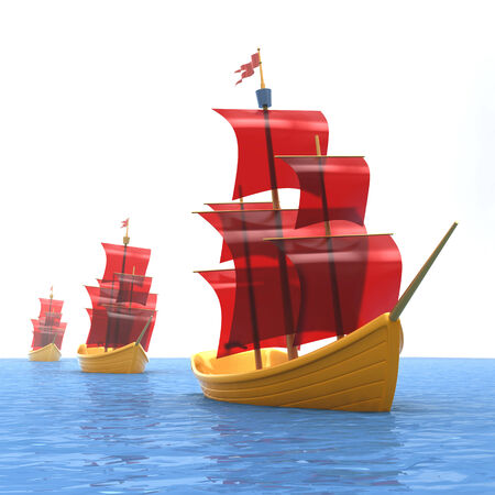 toy shipsの写真素材