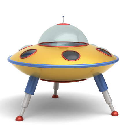 UFO flying saucer toyの写真素材