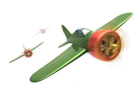 aircraft in flightの写真素材