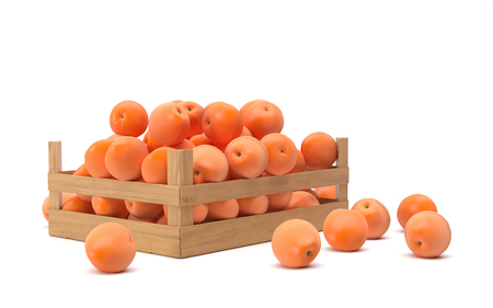 Crate of orangesの写真素材