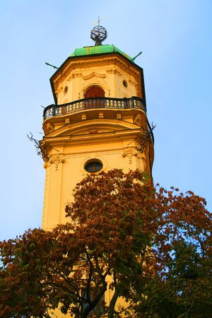Astronomical Tower within the Klementinum located at Pragueの写真素材