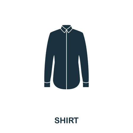 Shirt icon. Flat style icon design. UI. Illustration of shirt icon. Pictogram isolated on white. Ready to use in web design, apps, software, print.のイラスト素材