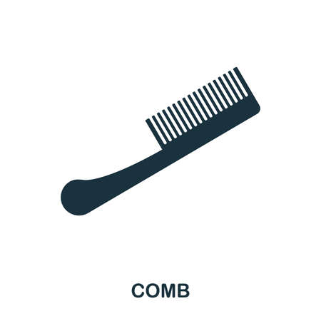 Comb icon. Flat style icon design. UI. Illustration of comb icon. Pictogram isolated on white. Ready to use in web design, apps, software, print.の写真素材