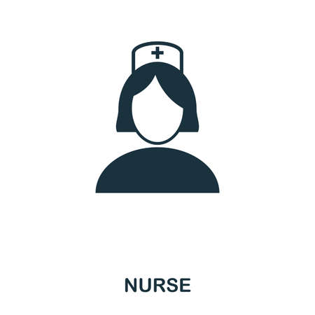 Nurse icon. Line style icon design. UI. Illustration of nurse icon. Pictogram isolated on white. Ready to use in web design, apps, software, print.の写真素材