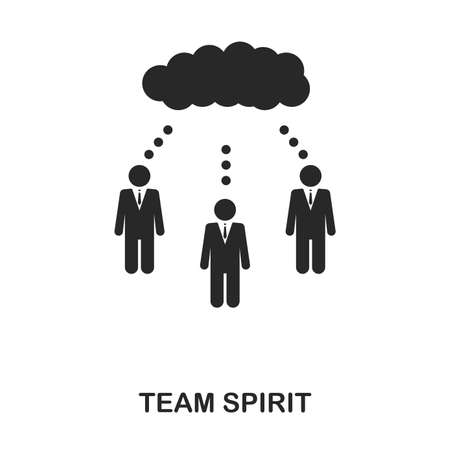 Team icon. Line style icon design. UI. Illustration of team icon. Pictogram isolated on white. Ready to use in web design, apps, software, print.のイラスト素材