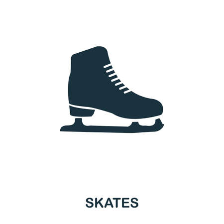 Skates icon. Premium style icon design. UI. Illustration of skates icon. Pictogram isolated on white. Ready to use in web design, apps, software, printのイラスト素材