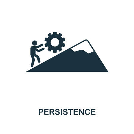 Persistence creative icon. Simple element illustration. Persistence concept symbol design from soft skills collection. Can be used for mobile and web design, apps, software, print.のイラスト素材