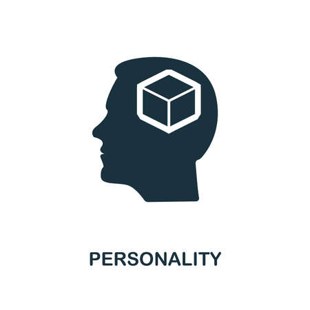 Personality creative icon. Simple element illustration. Personality concept symbol design from soft skills collection. Can be used for mobile and web design, apps, software, print.のイラスト素材
