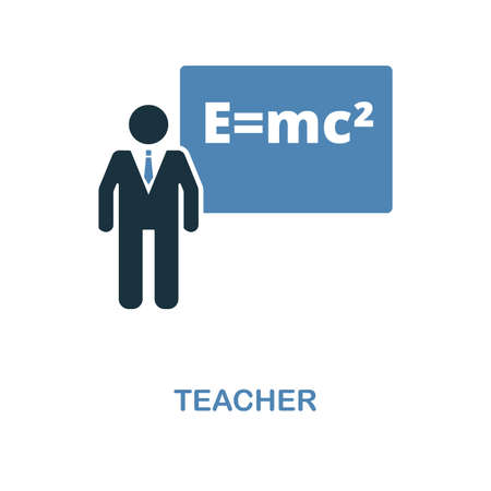 Teacher creative icon. Simple element illustration. Teacher concept symbol design from education collection. Can be used for web, mobile and print. web design, apps, software, print.のイラスト素材