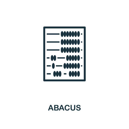 Abacus creative icon. Simple element illustration. Abacus concept symbol design from personal finance collection. Can be used for mobile and web design, apps, software, print.の写真素材