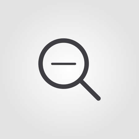 Zoom Out creative icon. Simple element illustration. Zoom Out concept symbol design from ui collection. Can be used for web, mobile and print. web design, apps, software, print.のイラスト素材