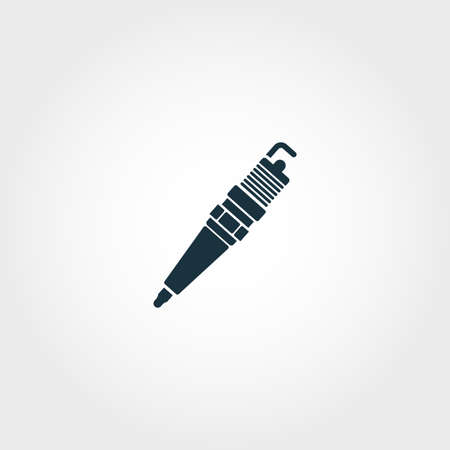 Sparking-Plug icon. Premium quality element illustration from car parts collection. Sparking-Plug monochrome icon. Perfect for web design and printing.の写真素材