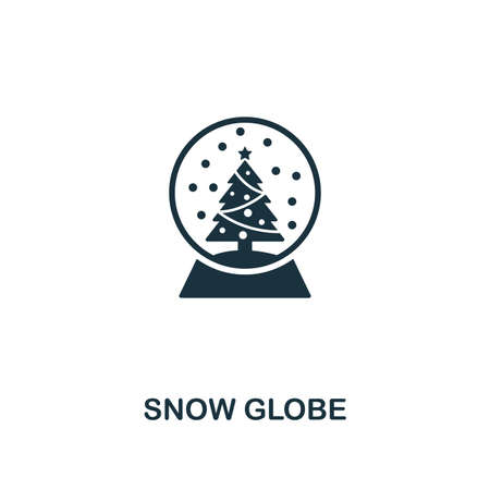 Snow Globe icon. Premium style design from christmas collection. UX and UI. Pixel perfect snow globe icon for web design, apps, software, printing usage.のイラスト素材