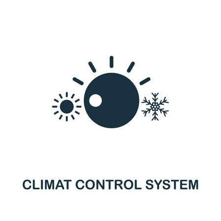 Climat Control System icon. Premium style design from urbanism icon collection. UI and UX. Pixel perfect Climat Control System icon for web design, apps, software, print usage.のイラスト素材
