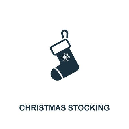 Christmas Stocking icon. Premium style design from christmas collection. UX and UI. Pixel perfect christmas stocking icon for web design, apps, software, printing usage.の写真素材