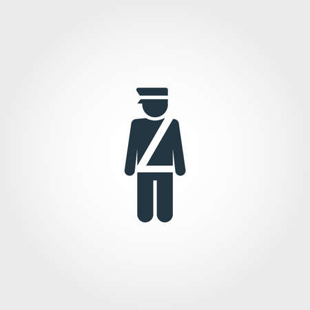Border creative icon. Simple element illustration. Border concept symbol design from airport collection. Can be used for web, mobile and print. web design, apps, software, print.の写真素材